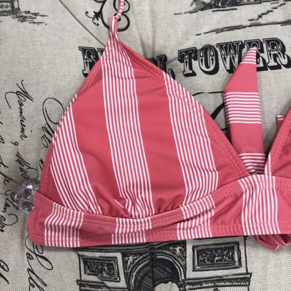 Splendid Longline Stripe Tie Back Bikini Top - Picture 6 of 6